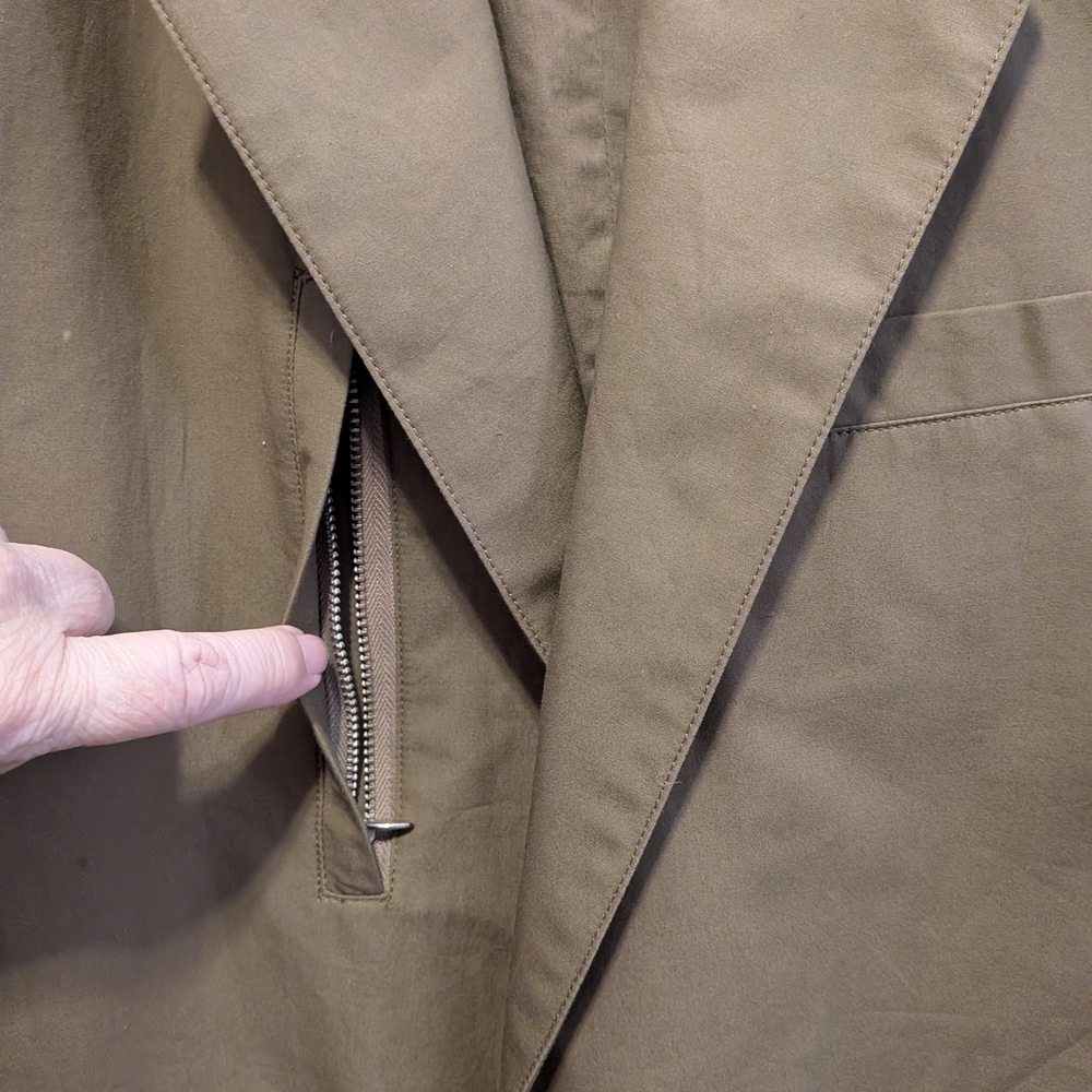 HTF Vintage 80s Banana Republic Khaki Men's Tavel Blazer Jacket w. Pockets 40R - Picture 4 of 9